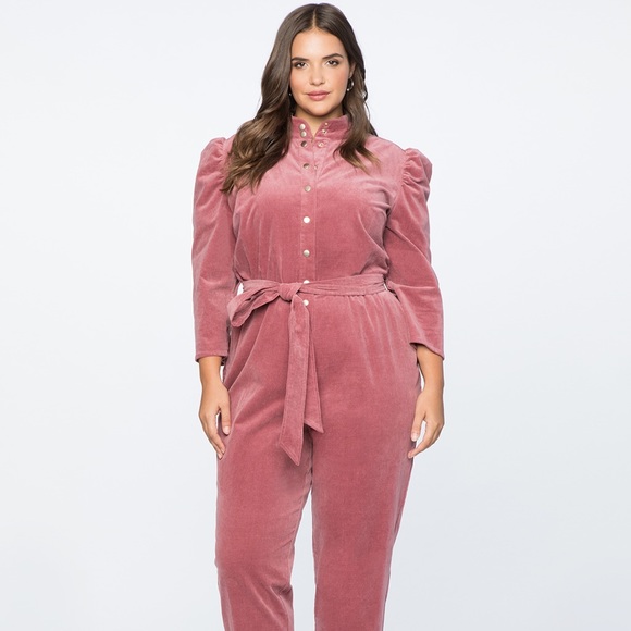 Eloquii Pants - Eloquii Puff Sleeve Jumpsuit